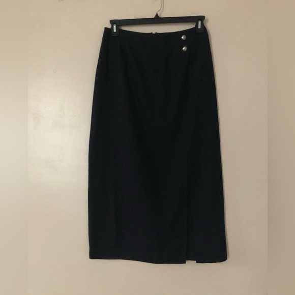Kathie Lee maxi skirt size M 🦋Slit front buttons decor - Picture 8 of 11